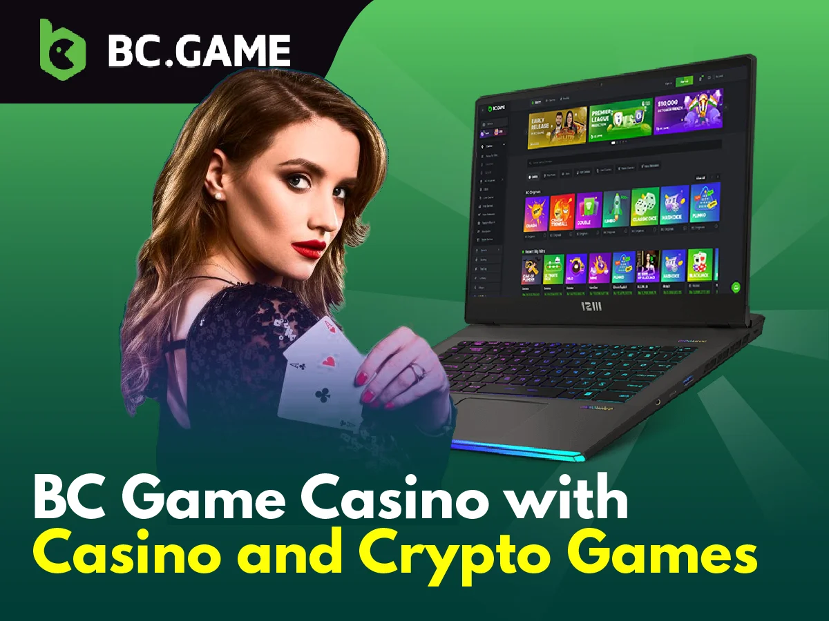 BC.Game casino lobby with BC Originals, Slots and Live Dealer